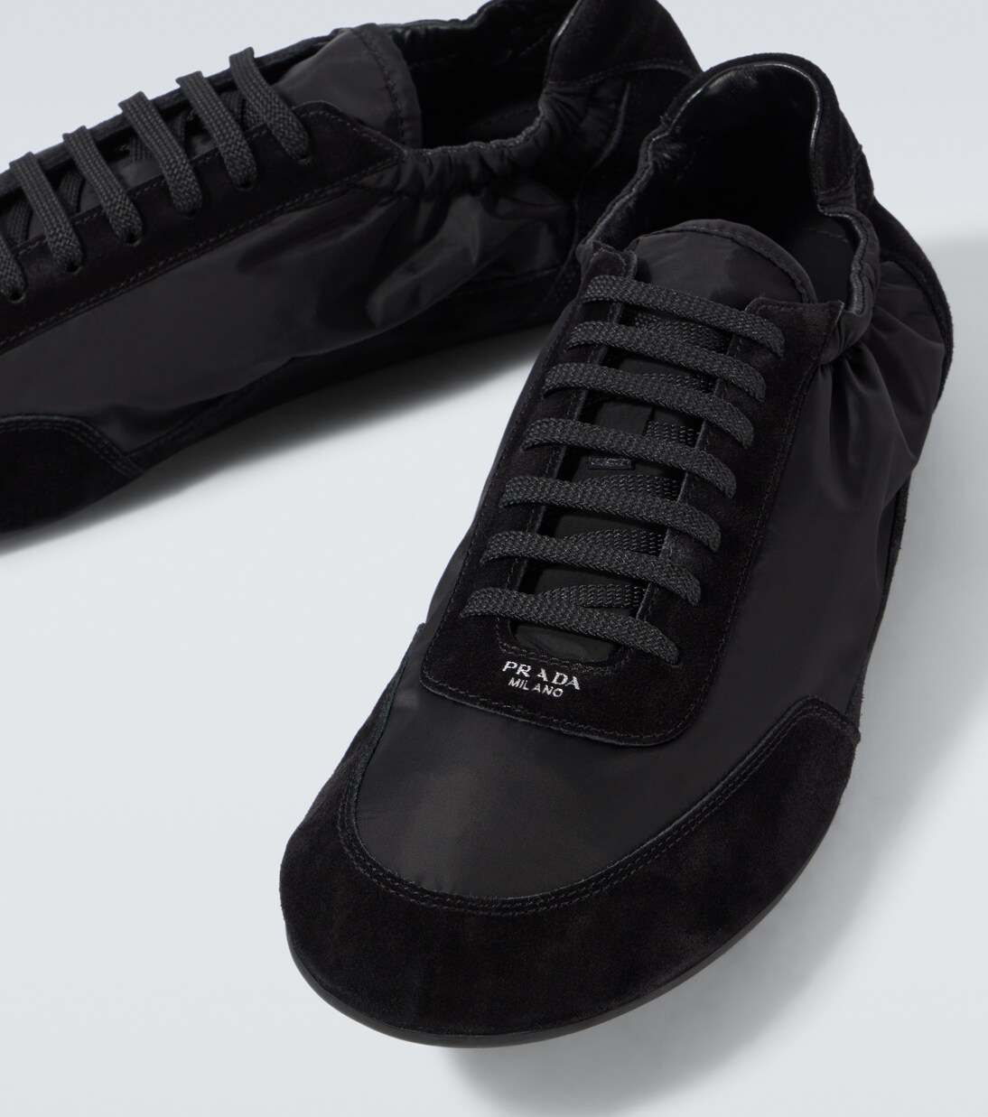 Collapse Re-Nylon and suede sneakers | Prada
