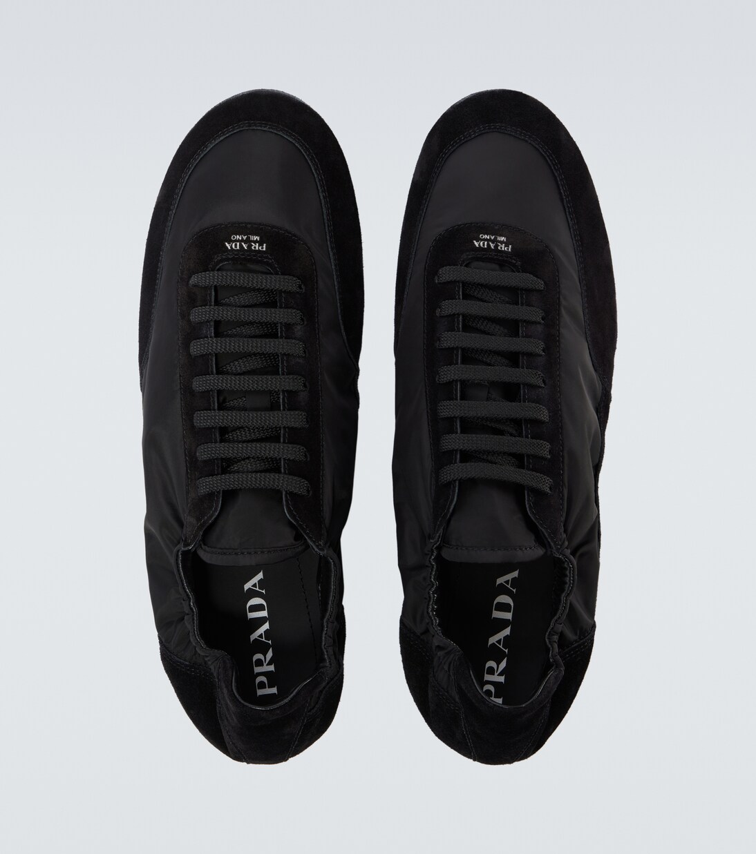 Collapse Re-Nylon and suede sneakers | Prada