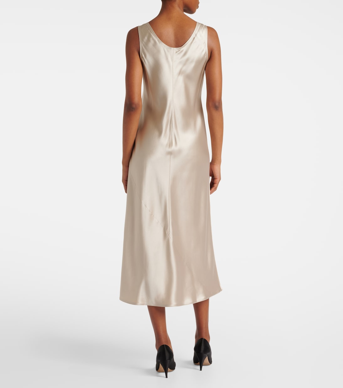 Robe midi Banjo en satin de soie | Max Mara