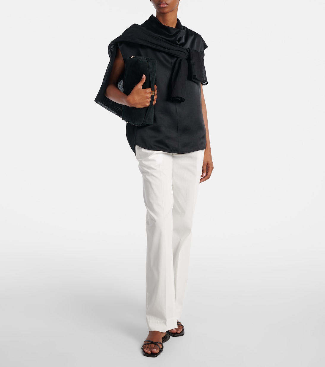 Suede clutch | Toteme