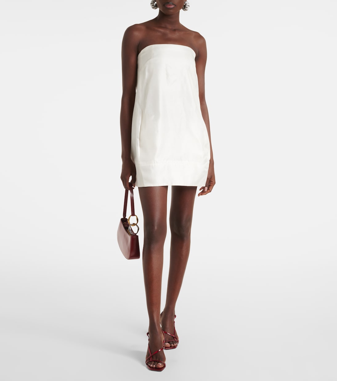 Lidia silk satin minidress | Staud