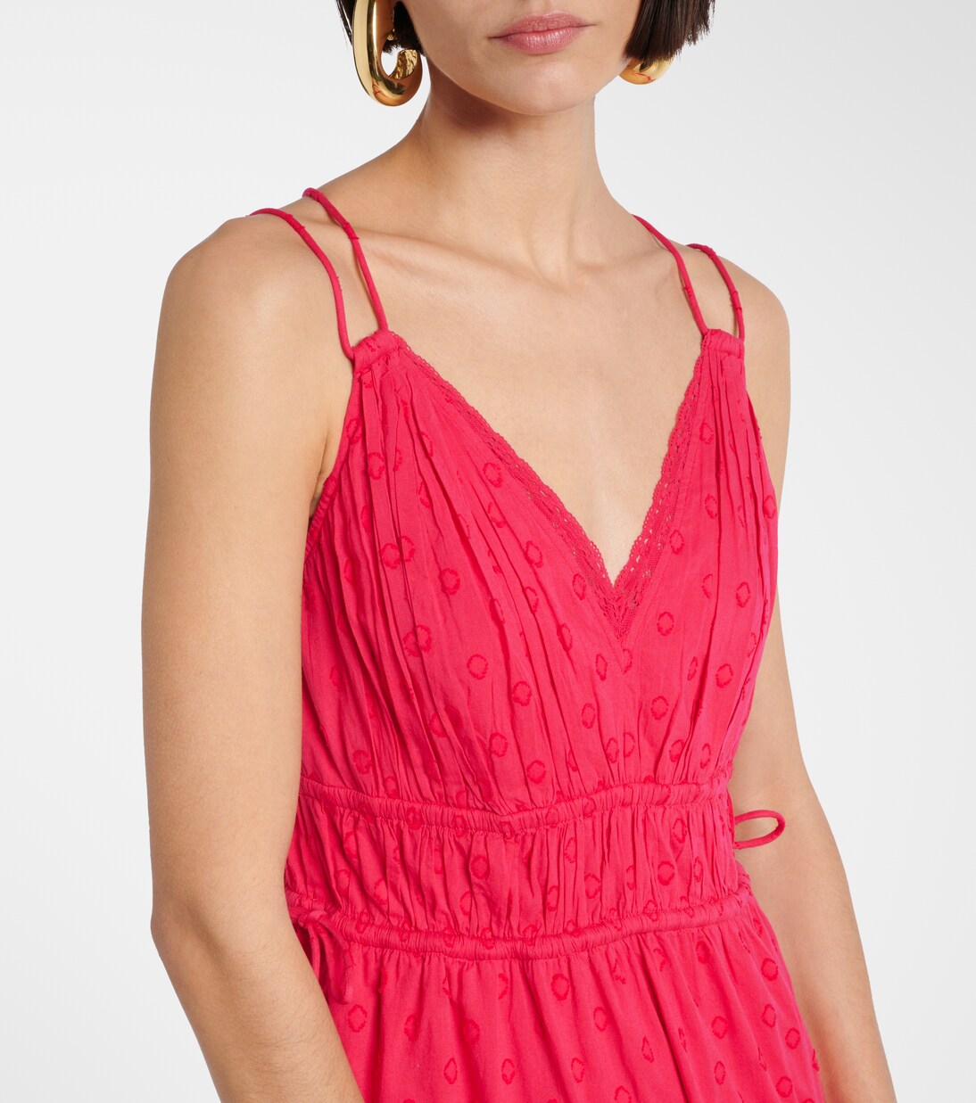 Robe midi Freya en coton à pois | Ulla Johnson