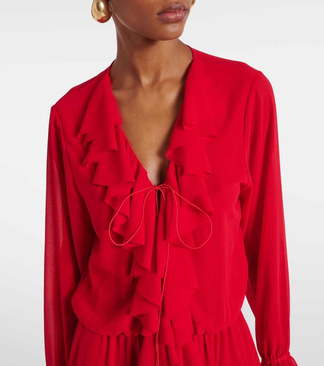 Abito lungo Bellen con volant | Bananhot