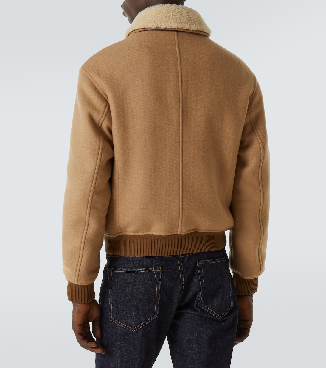 Shearling-trimmed virgin wool blouson | Tom Ford