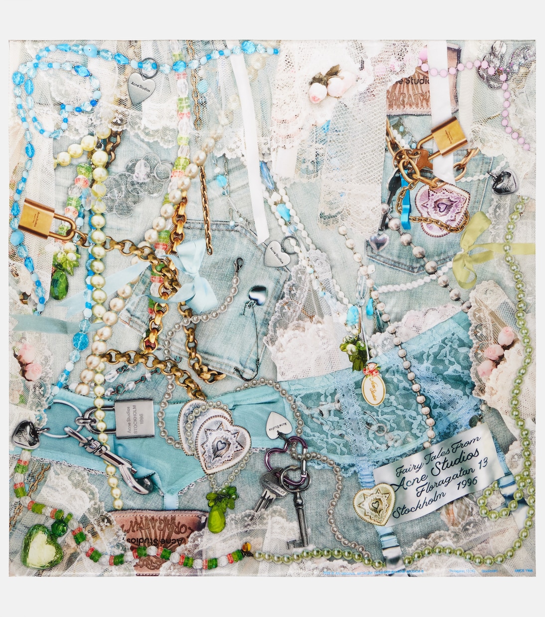 Printed silk scarf | Acne Studios