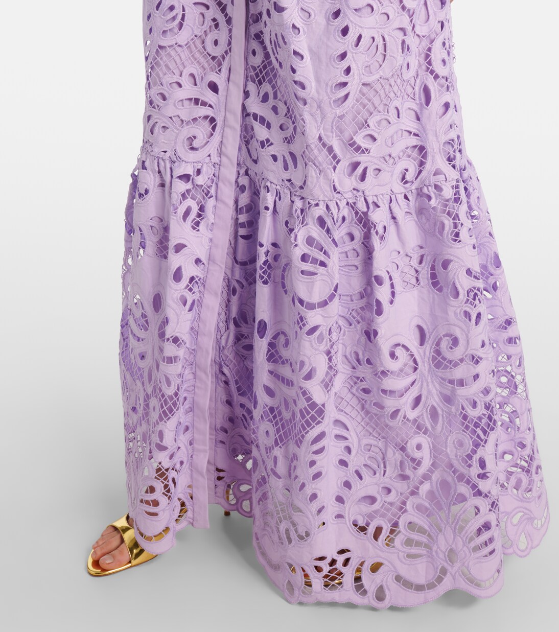 Robe longue en coton | Self-Portrait