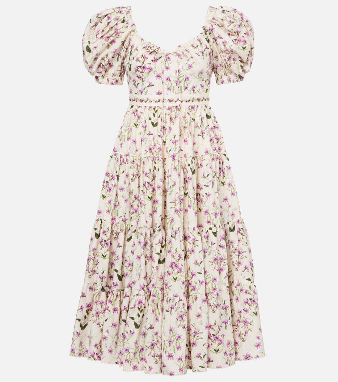 Palmera tiered cotton maxi dress | Agua by Agua Bendita