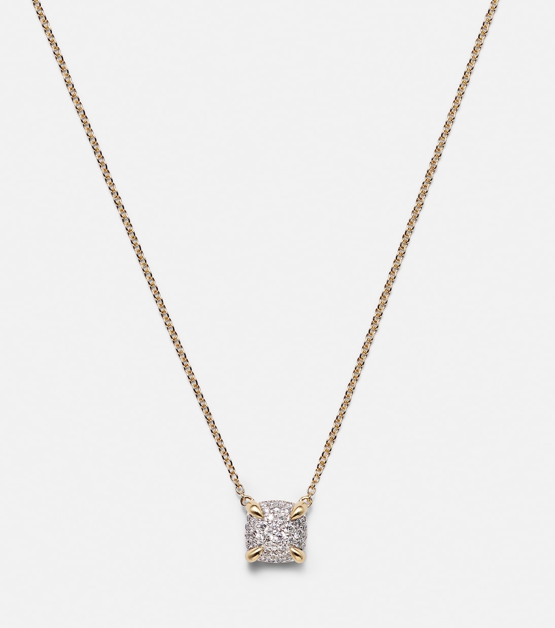 Petite Chatelaine® 18kt gold necklace with diamonds | David Yurman