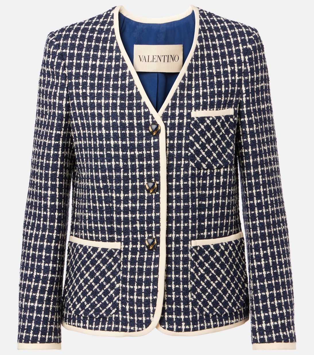 Wool and cotton-blend bouclé jacket | Valentino