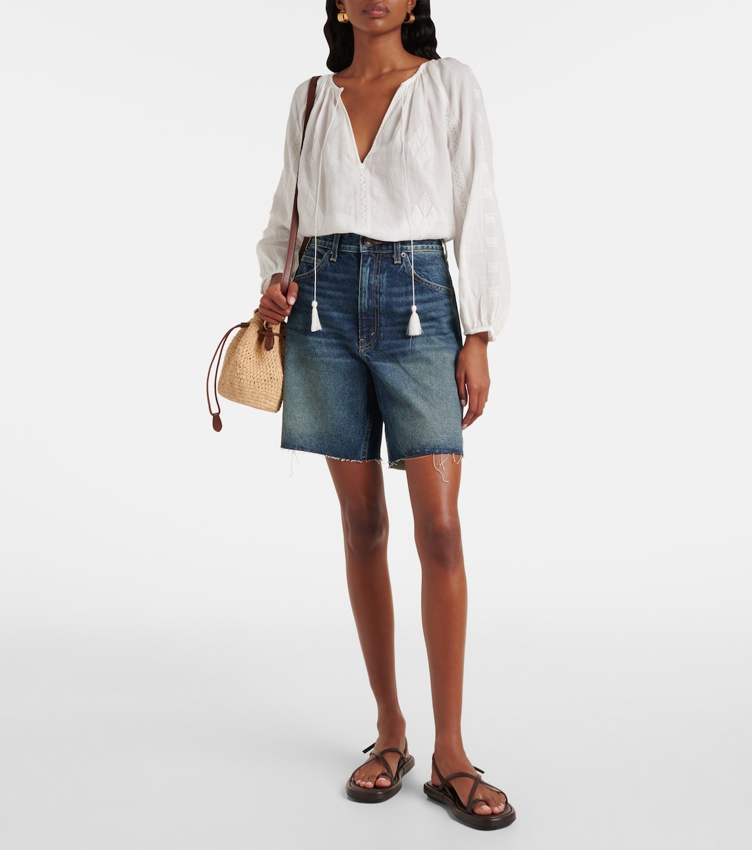 Mid-Rise Jeansshorts Russel | Nili Lotan