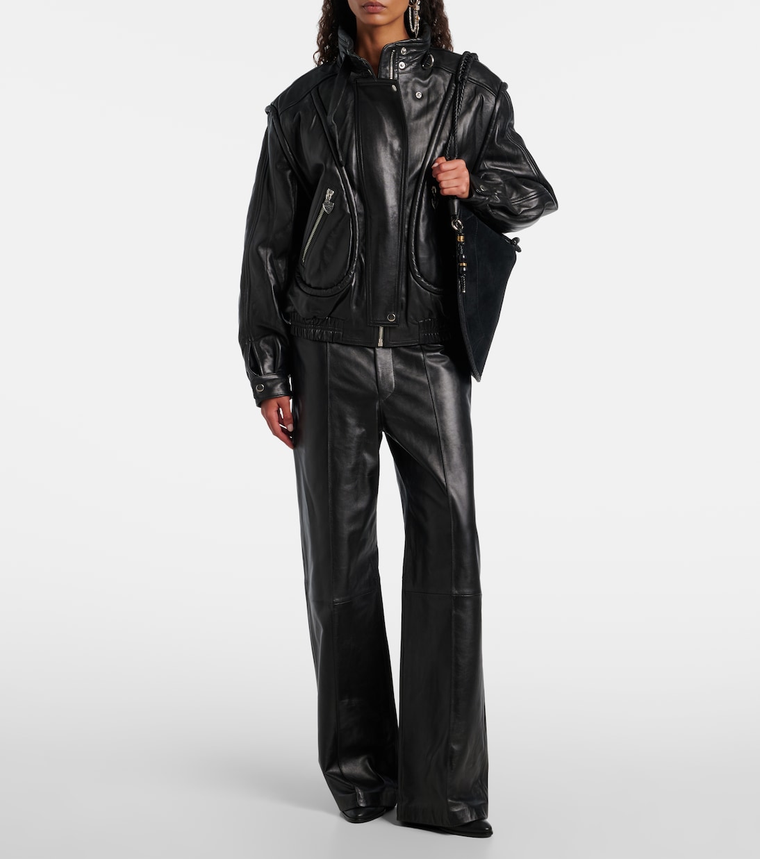 Schultertasche Oskan Small aus Veloursleder | Isabel Marant