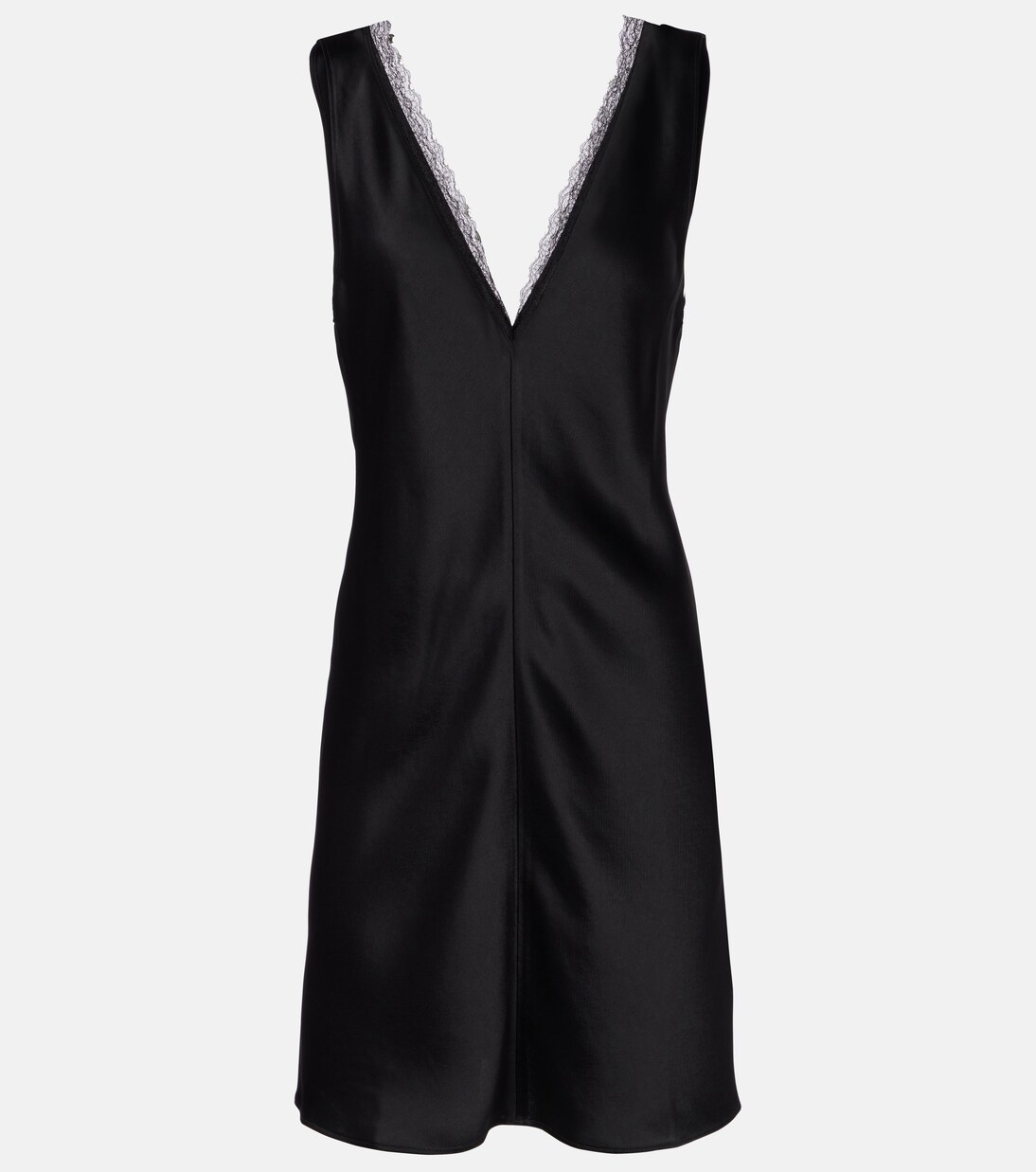 Robe Barb en satin et dentelle | Leset