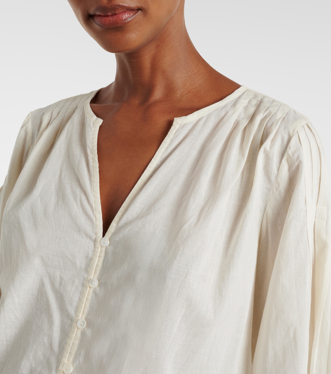 Bestickte Bluse Blake aus Baumwolle | Velvet