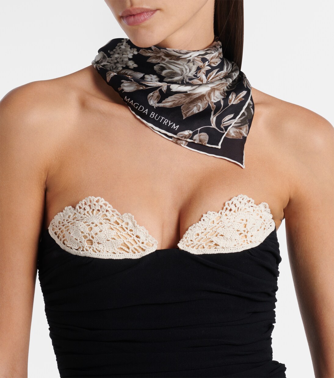 Floral silk scarf | Magda Butrym