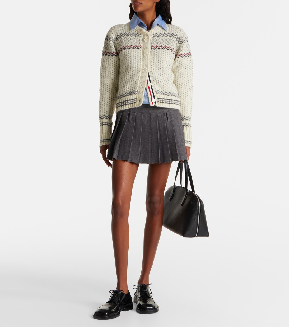 Cardigan en laine et mohair | Thom Browne