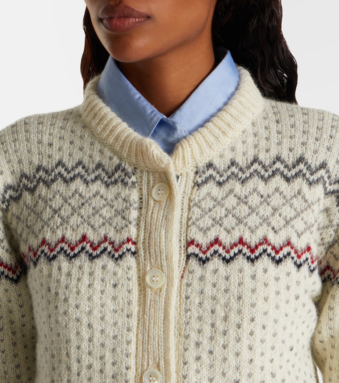 Cardigan en laine et mohair | Thom Browne