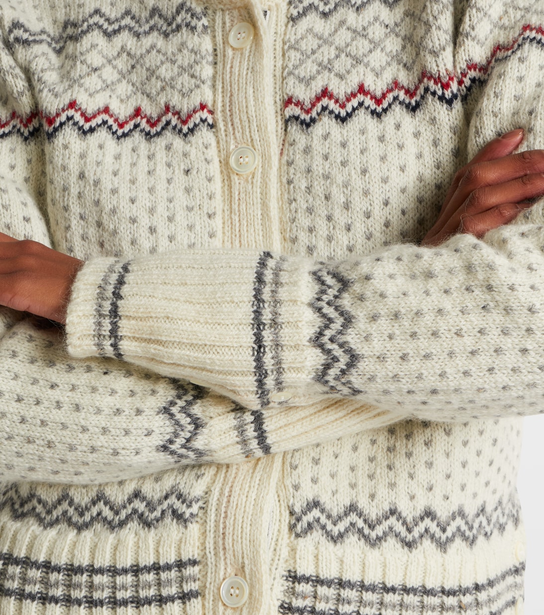 Cardigan en laine et mohair | Thom Browne
