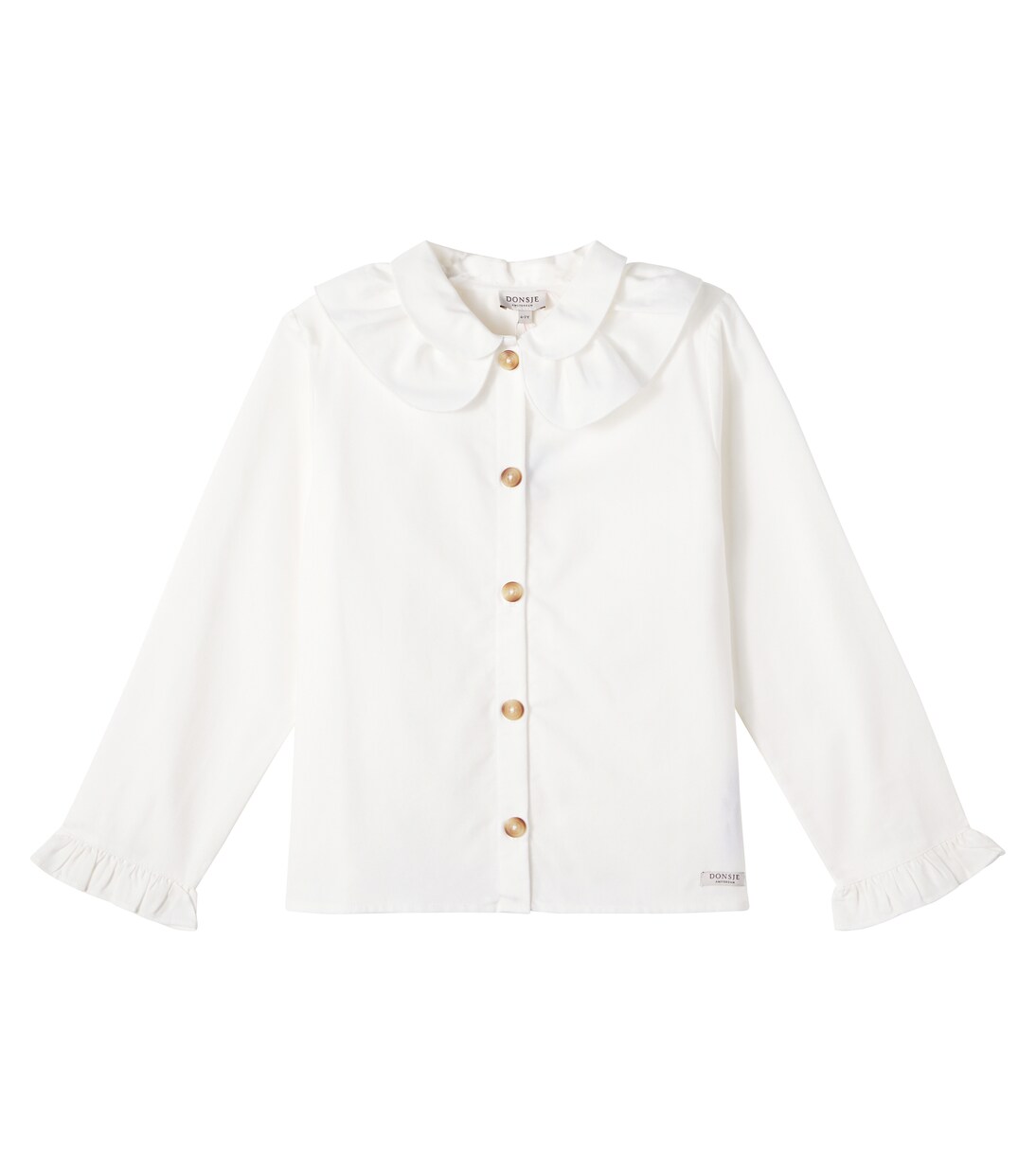 Nien ruffled cotton blouse | Donsje