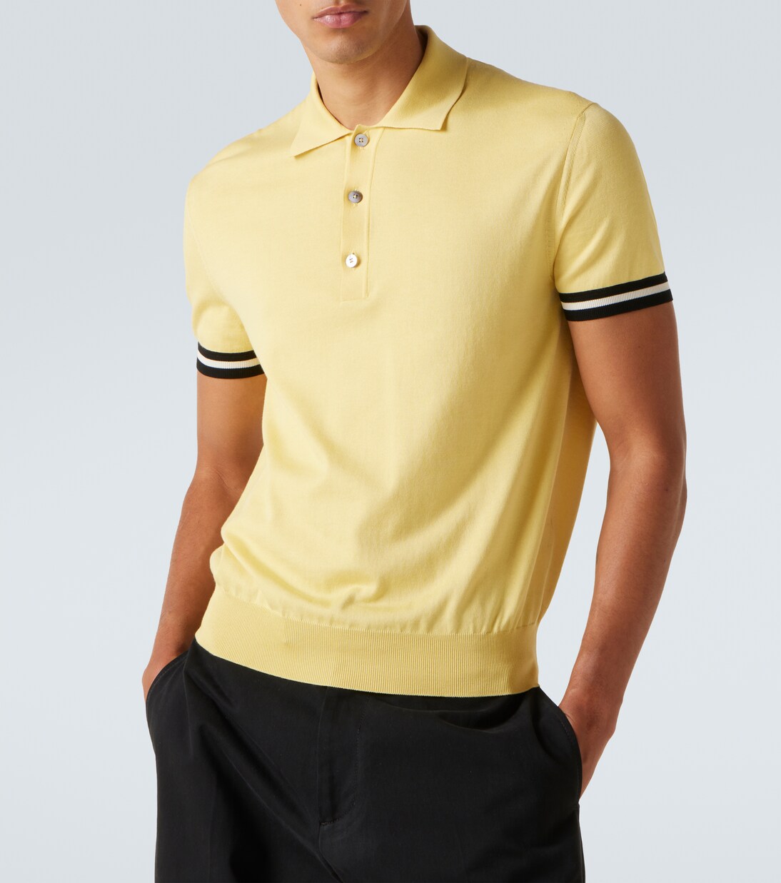 Polohemd aus Baumwolle und Seide | Tom Ford