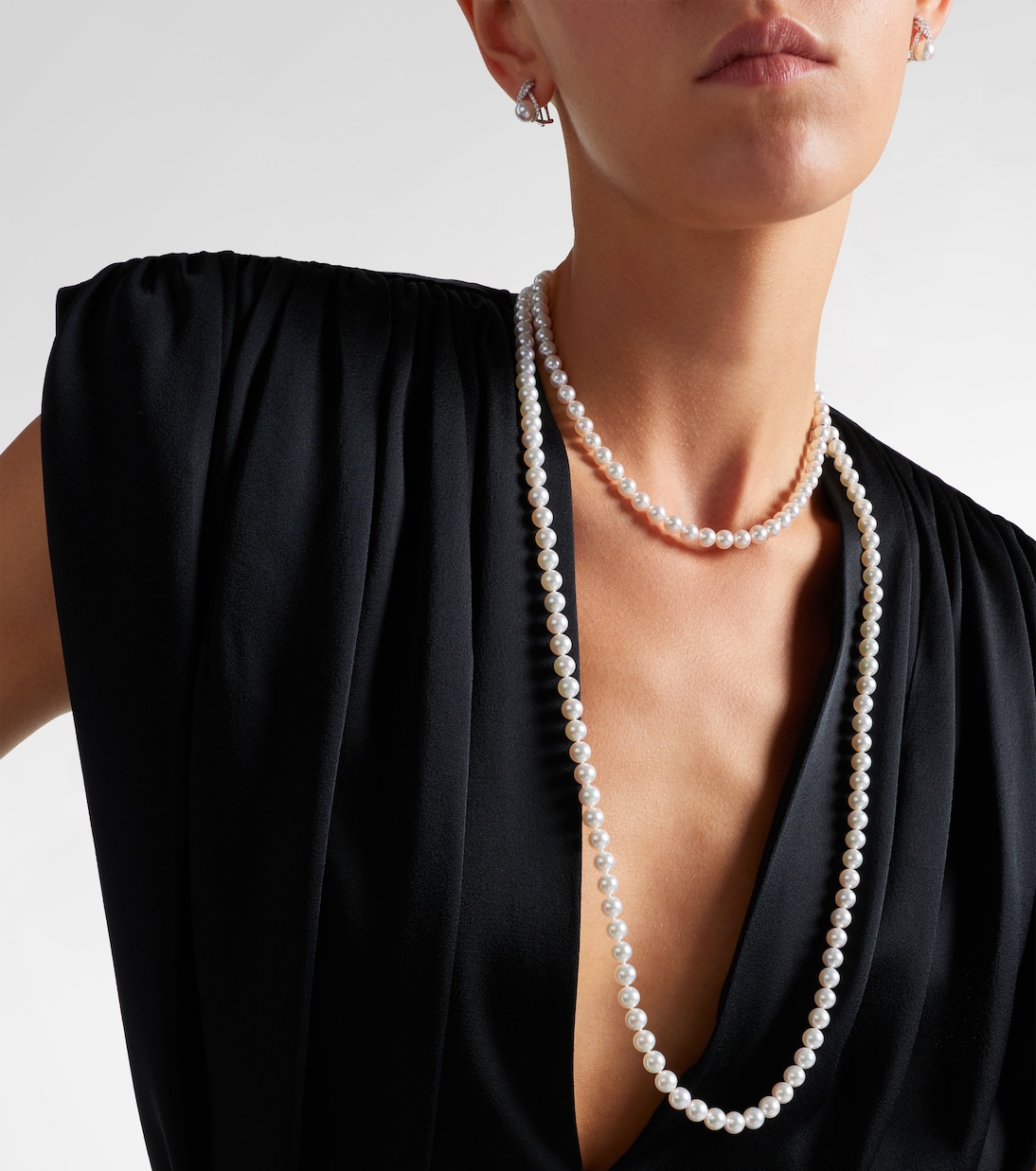 Collana in oro bianco 18kt con perle | Mikimoto