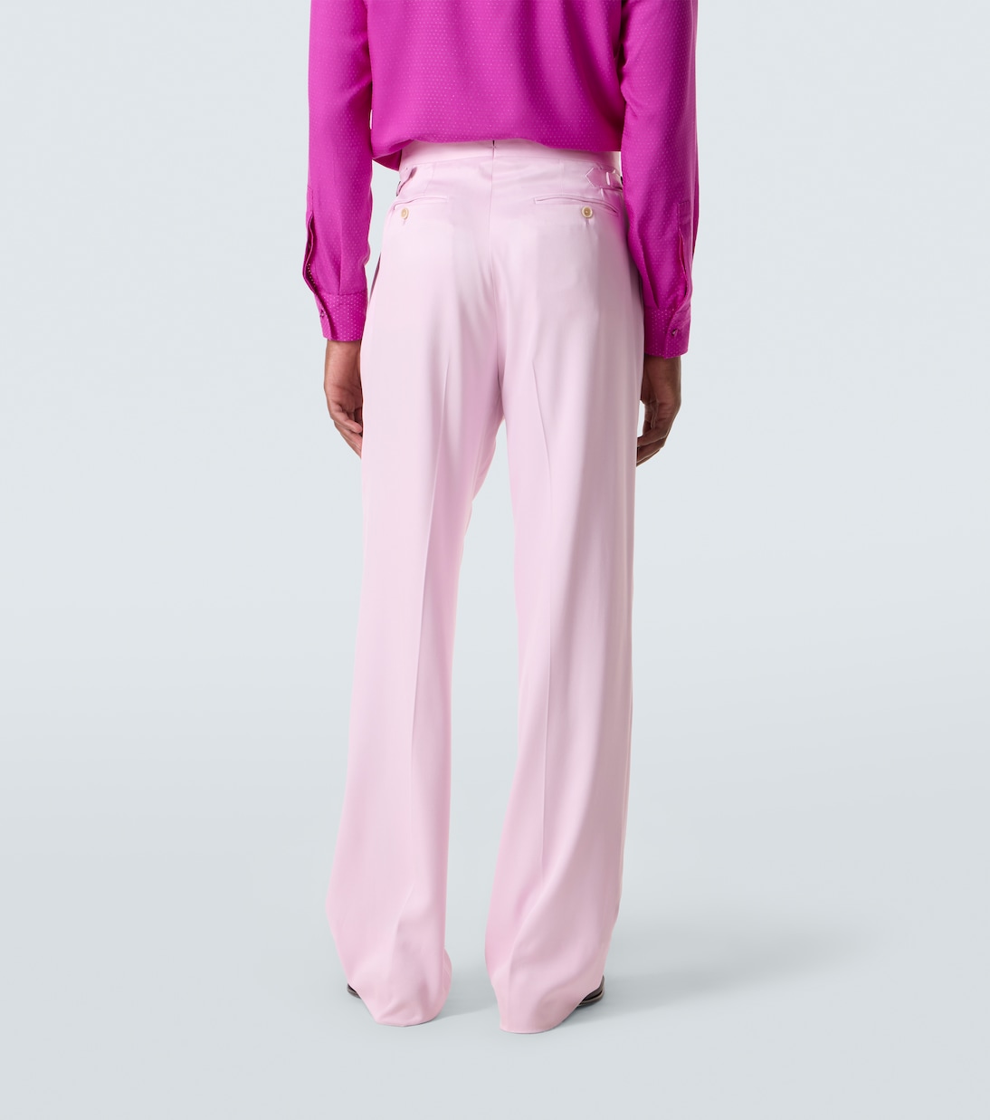 Pantalones de traje de gabardina de seda | Tom Ford
