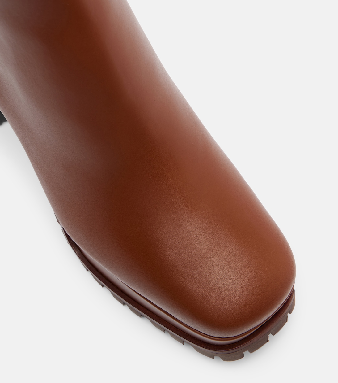 Ankle Boots 70 aus Leder mit Shearling | Gianvito Rossi