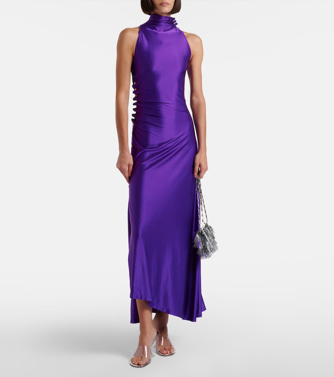 Cocktailkleid aus Satin-Jersey | Rabanne