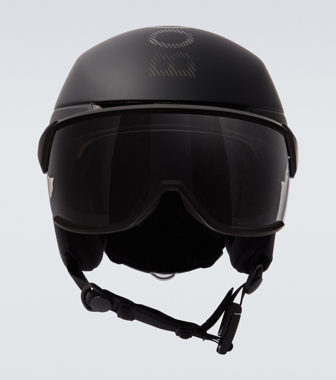 Leather-trimmed ski helmet | Bogner