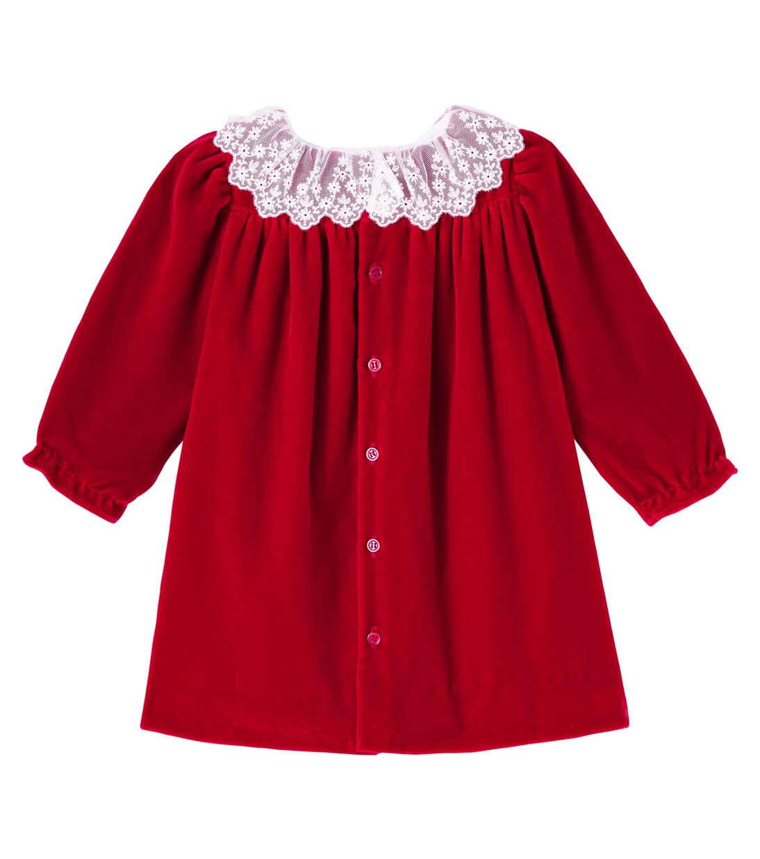 Baby Jaylisa lace-trimmed cotton dress | Bonpoint