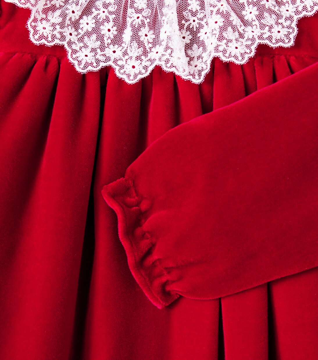 Baby Jaylisa lace-trimmed cotton dress | Bonpoint