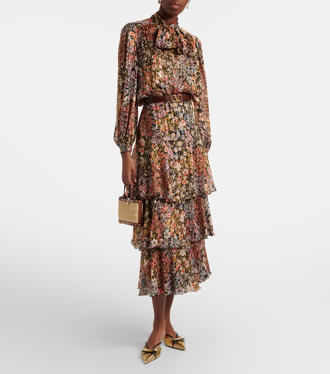 Bolso Rockstud Mini de rafia | Valentino Garavani