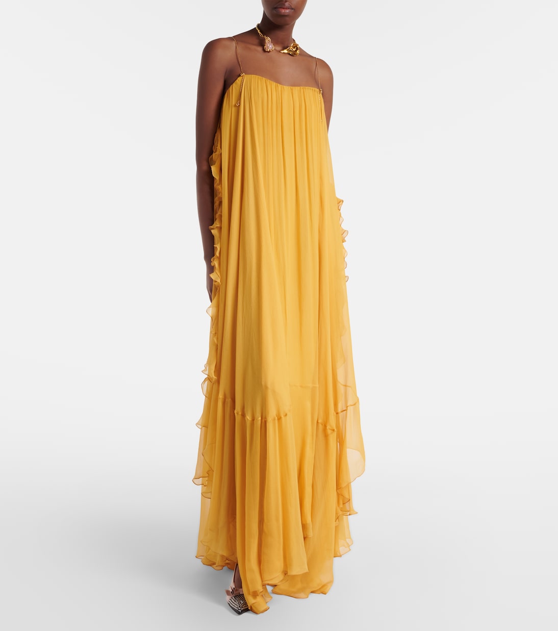 Robe aus Seidenmusselin | Chloé