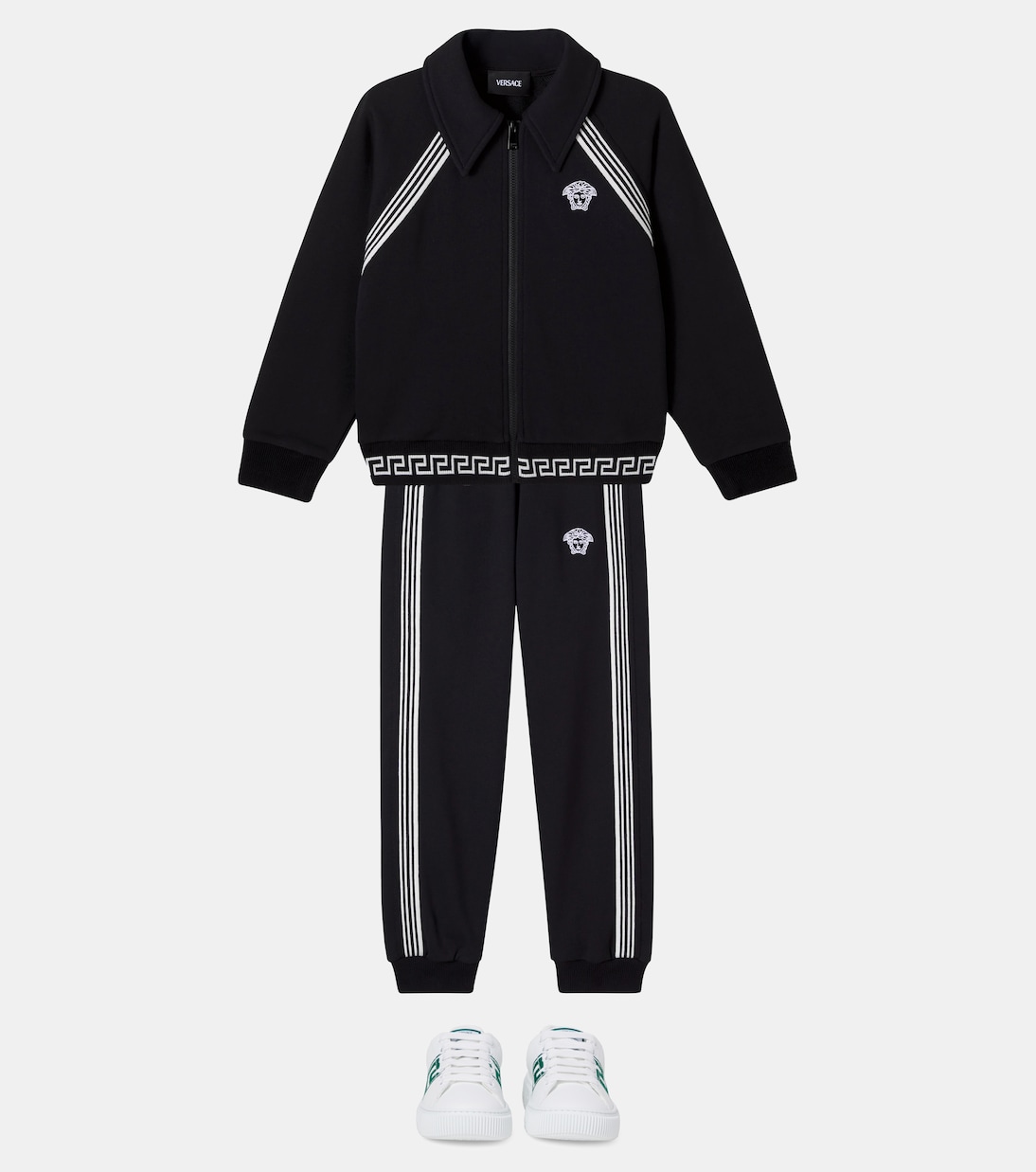 Jacke aus Baumwoll-Jersey | Versace Kids