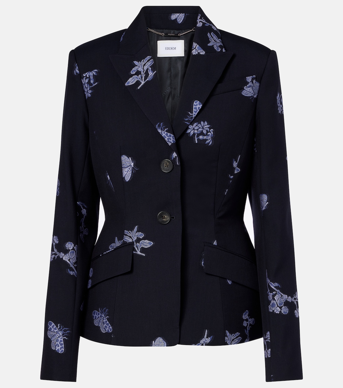 Blazer en jacquard de laine et coton | Erdem