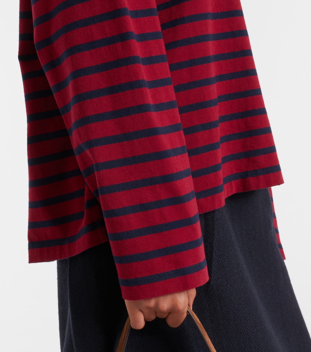 Striped cotton jersey top | Prada