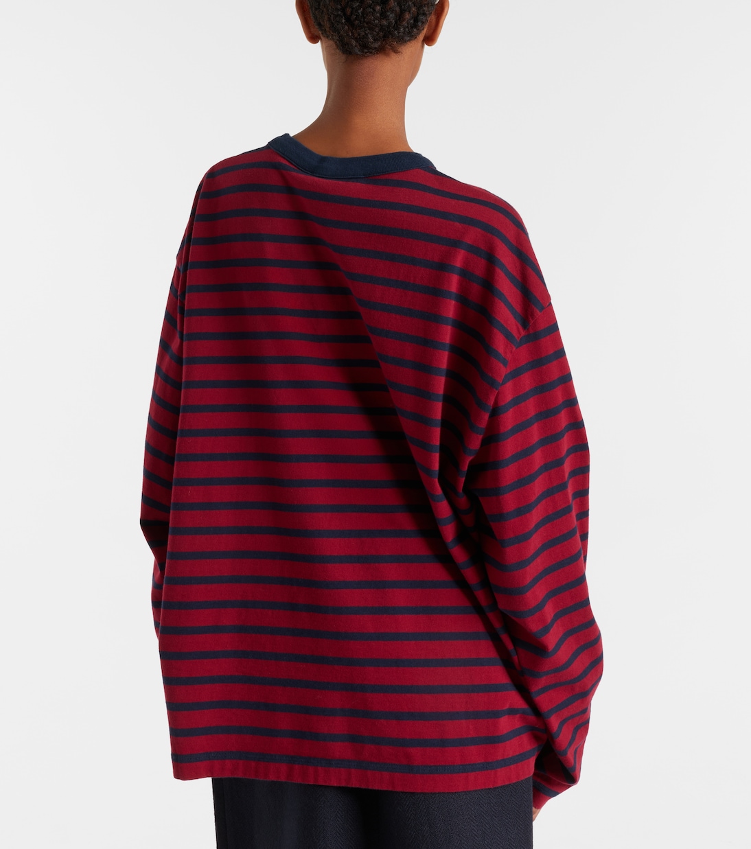 Striped cotton jersey top | Prada
