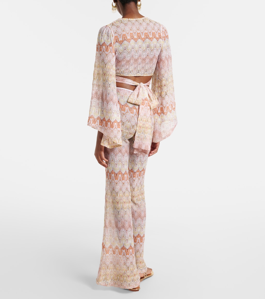 Lamé flared pants | Missoni