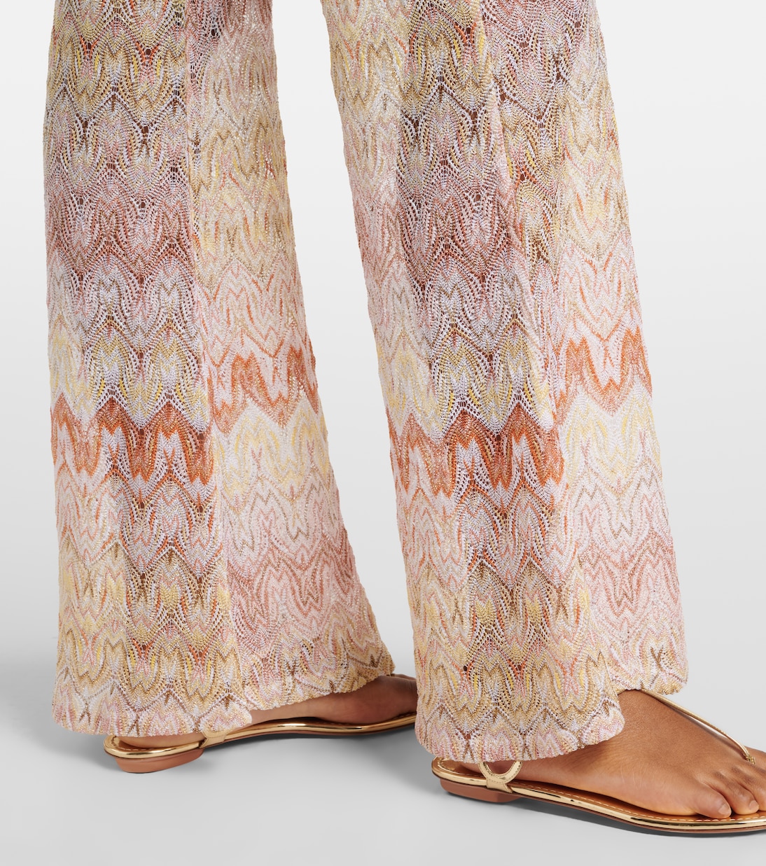 Lamé flared pants | Missoni
