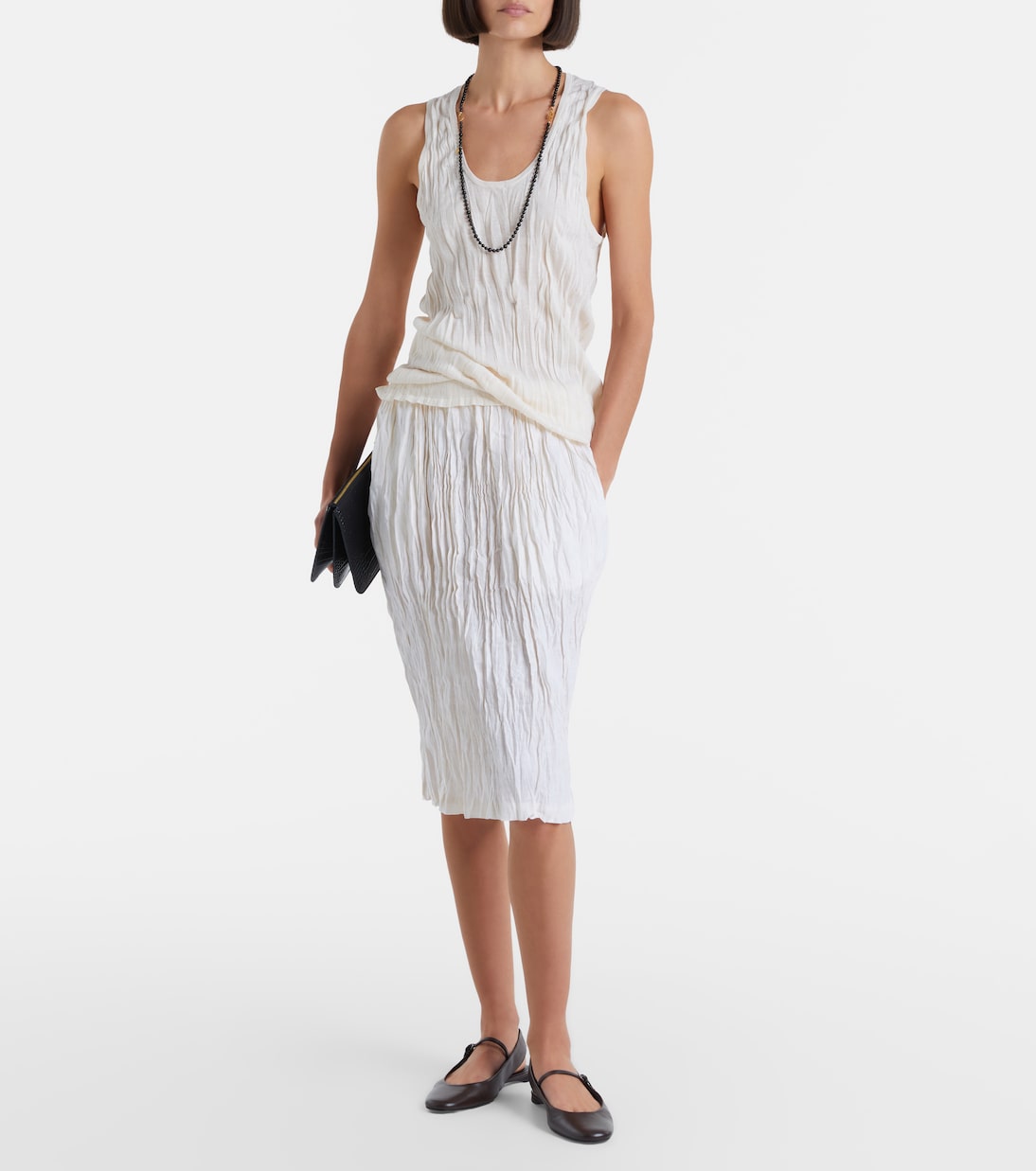 Linen pencil skirt | Toteme