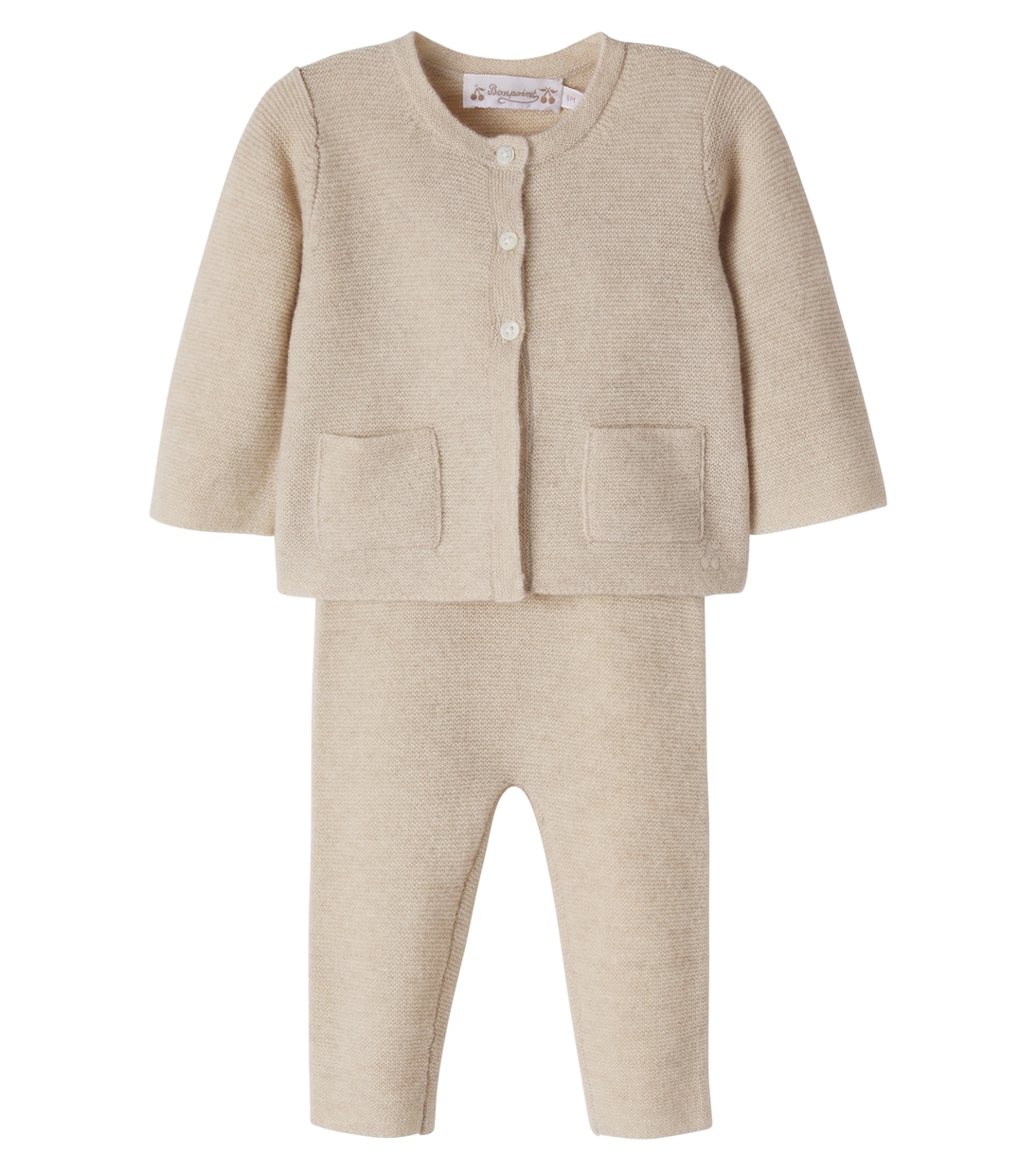 Baby Aries cashmere cardigan and leggings set | Bonpoint
