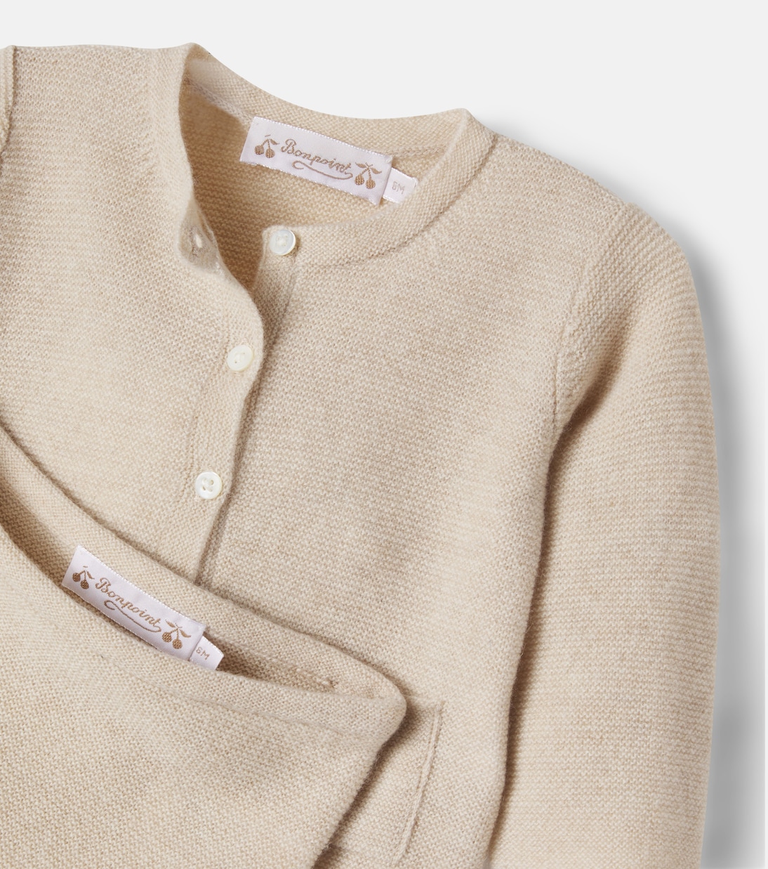 Baby Aries cashmere cardigan and leggings set | Bonpoint