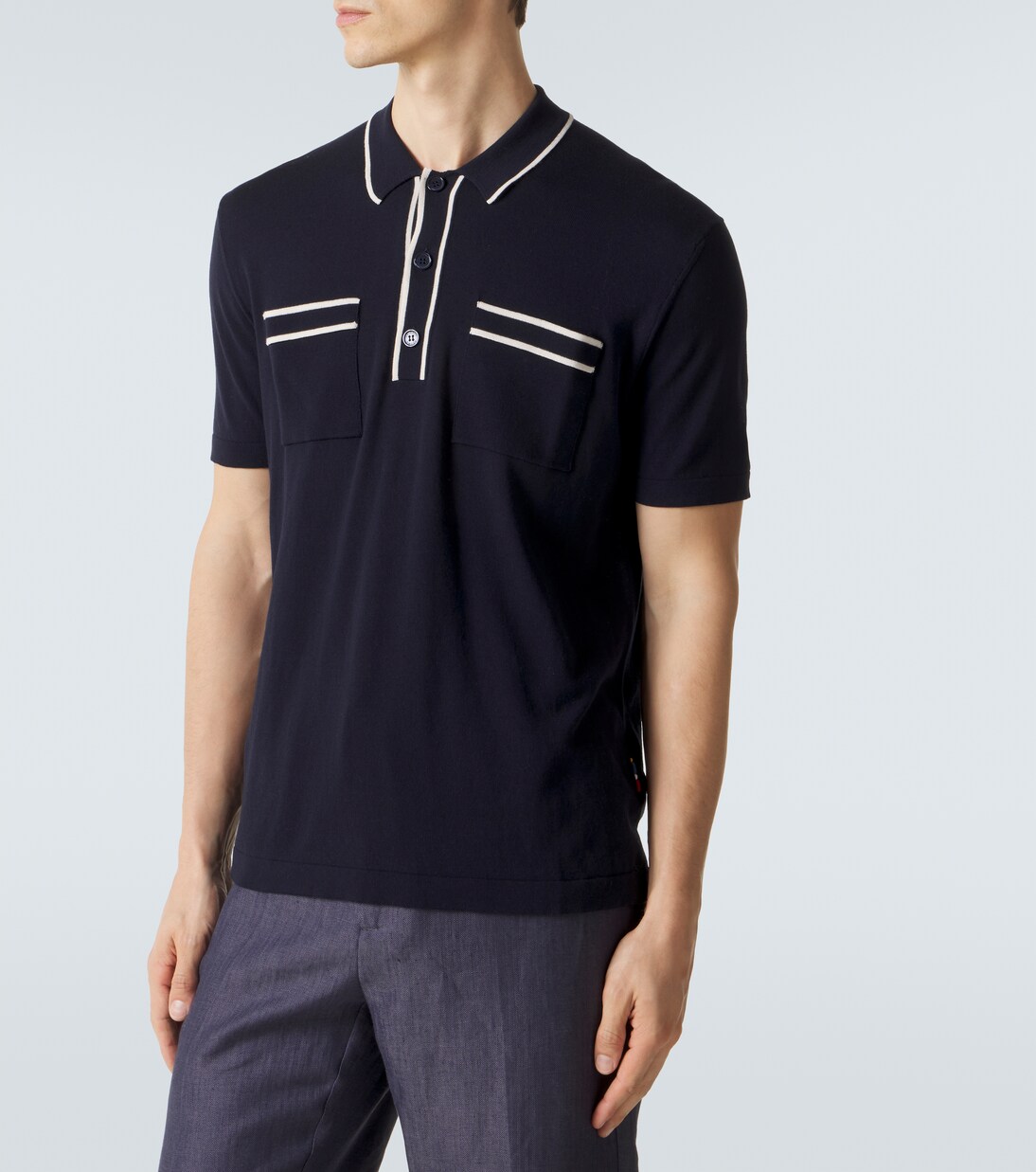 Keeling cotton and silk polo shirt | Orlebar Brown