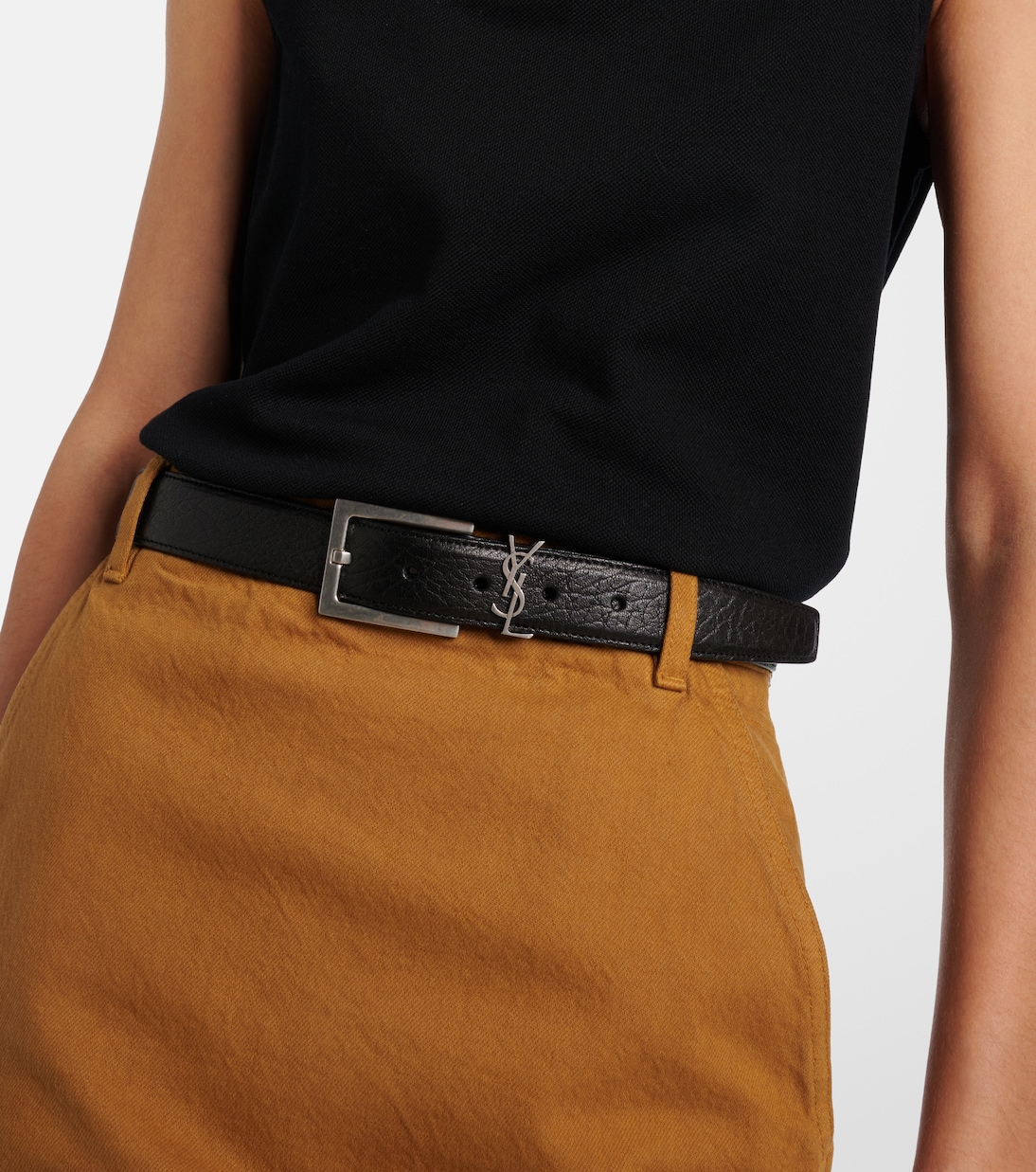 Ceinture Cassandre en cuir | Saint Laurent