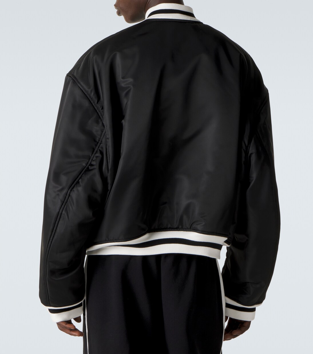 x NBA logo satin bomber jacket | Balenciaga