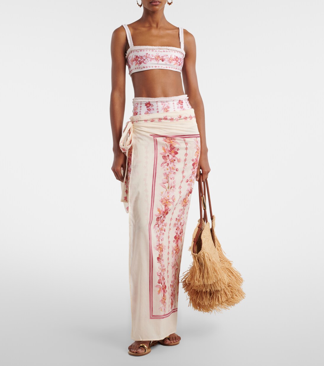 Pareo Lavanda aus Baumwolle und Seide | Agua by Agua Bendita