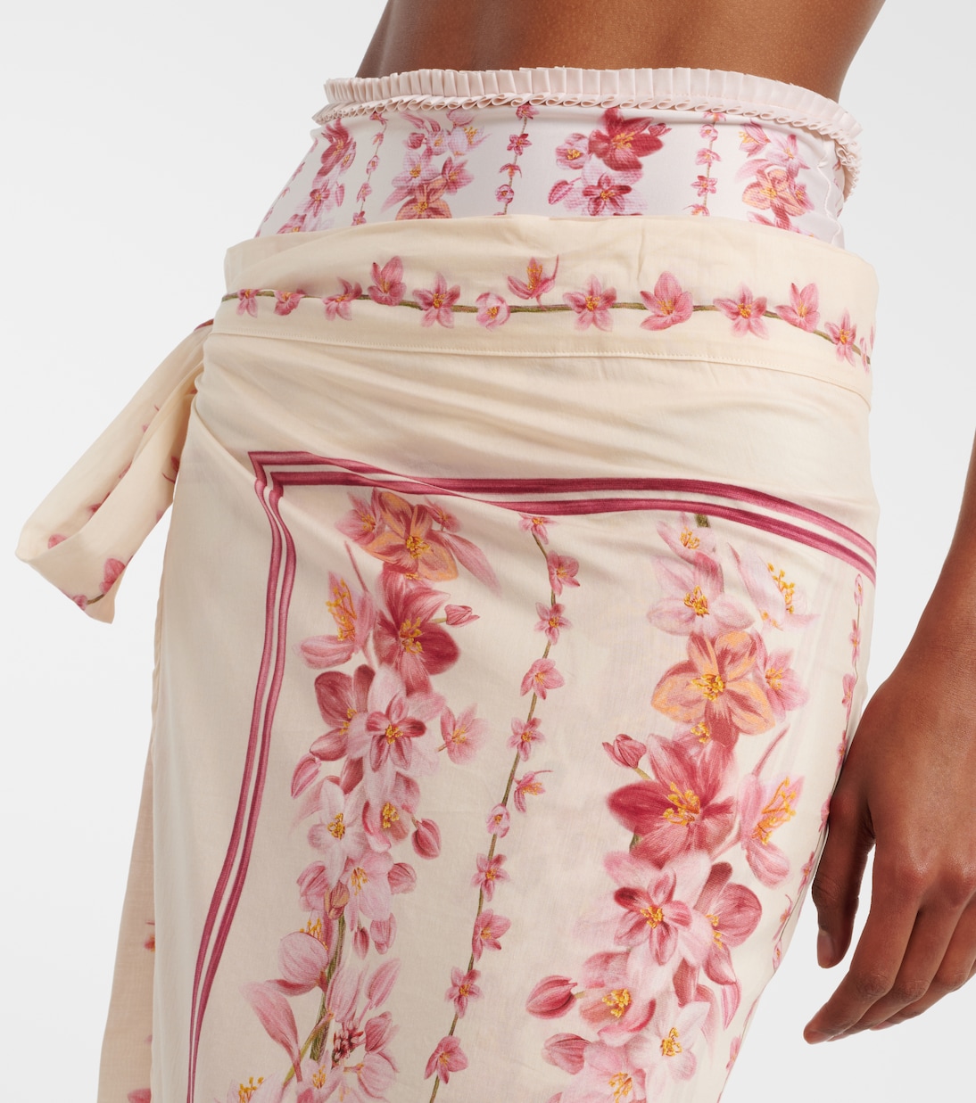 Pareo Lavanda aus Baumwolle und Seide | Agua by Agua Bendita