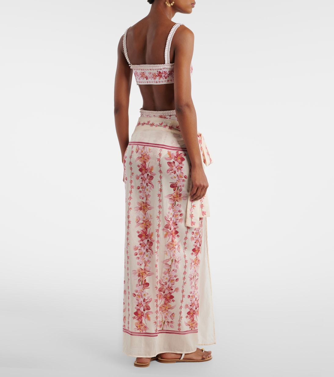 Pareo Lavanda aus Baumwolle und Seide | Agua by Agua Bendita