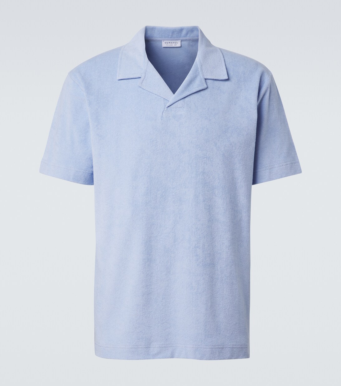 Cotton terry polo shirt | Sunspel