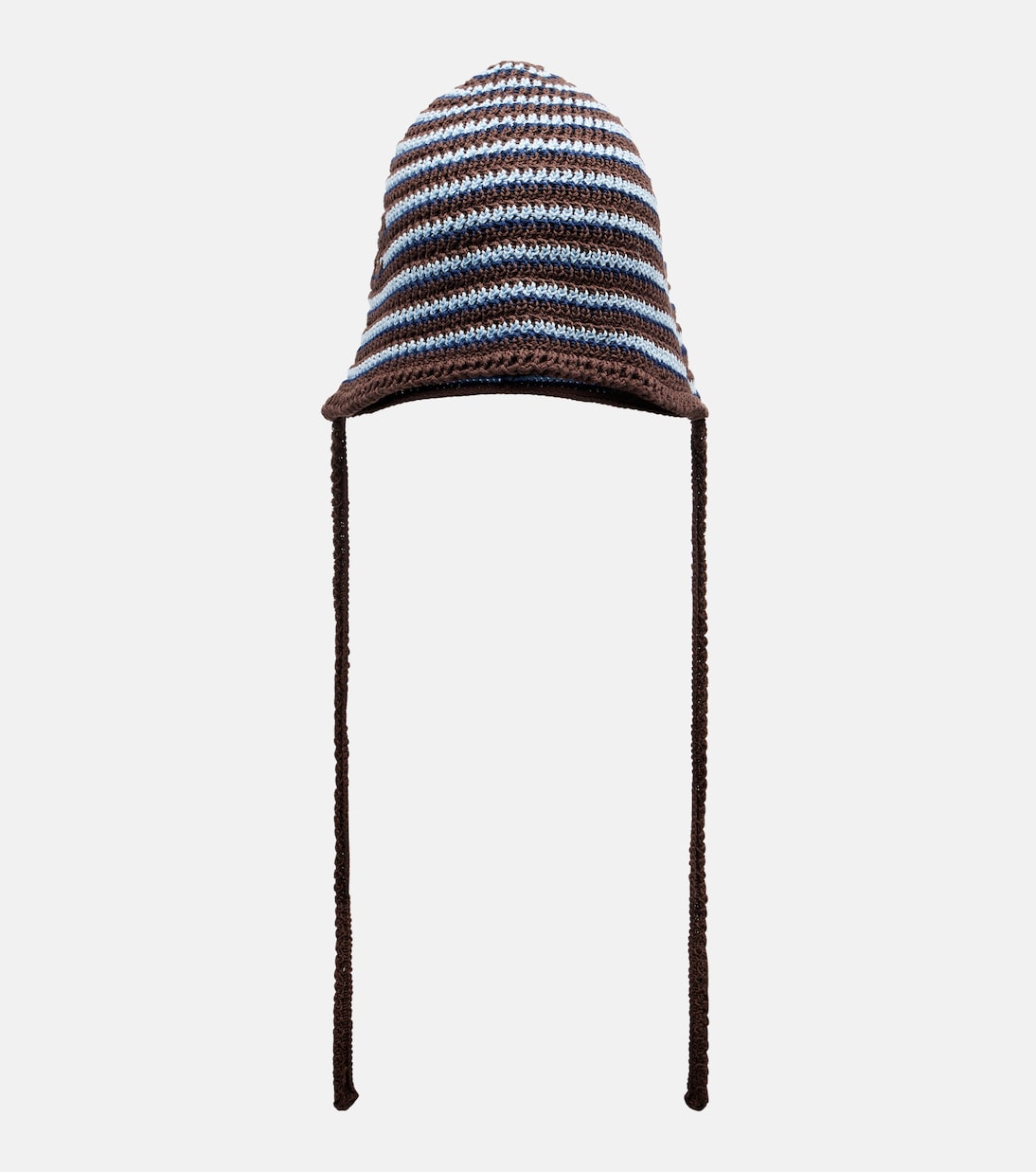 Gorro de punto de algodón a rayas | Miu Miu