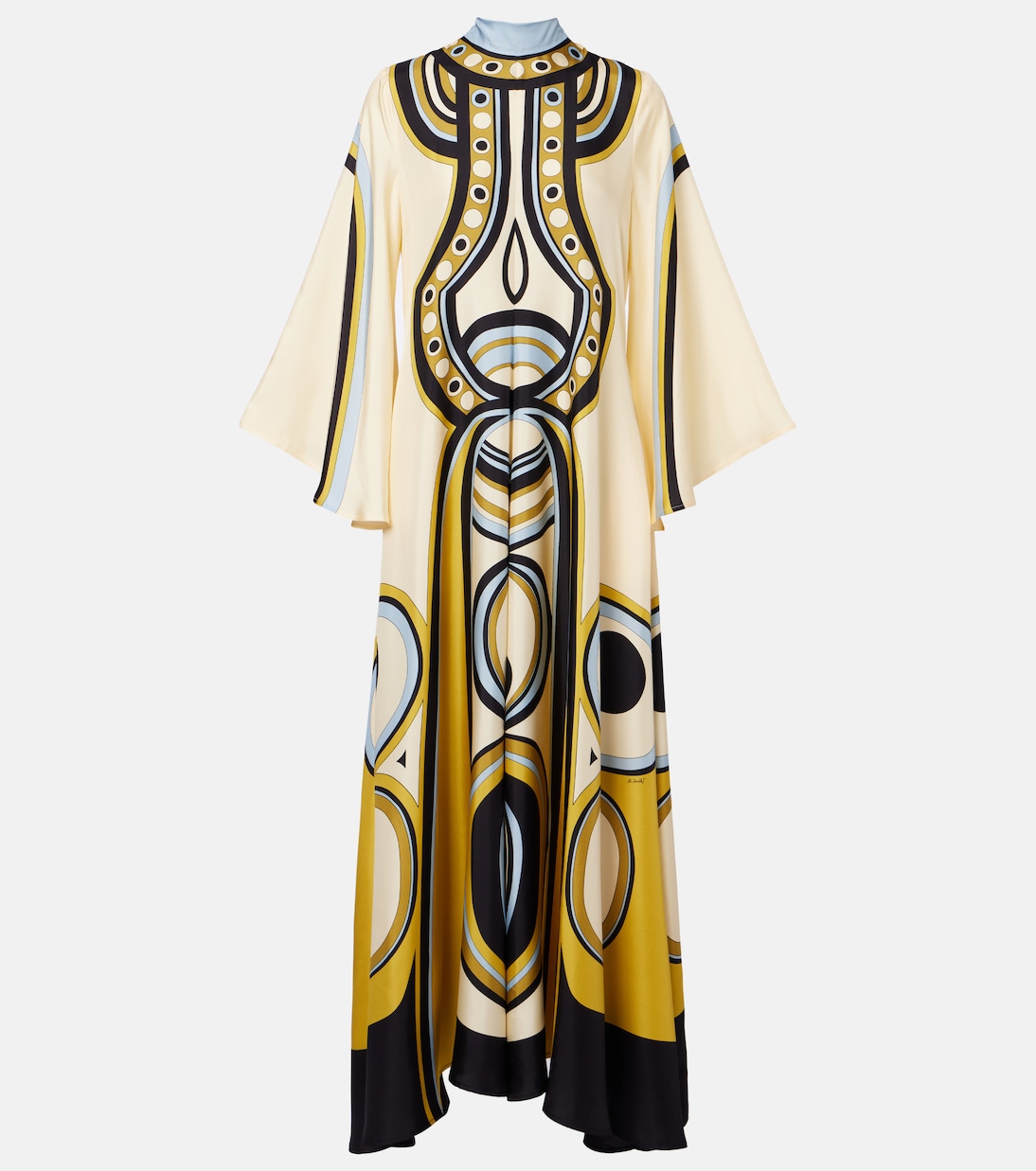 Magnifico printed silk twill midi dress | La DoubleJ
